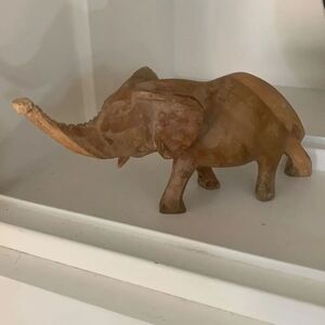 Hand Carved Wooden Elephant